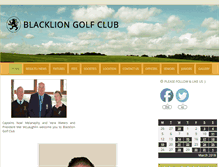 Tablet Screenshot of blackliongolf.com